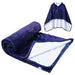 Sherpa fleece hooded blanket poncho - zodiac pattern back view