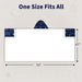 Sherpa fleece hooded blanket poncho - celestial moon and stars full length standing view