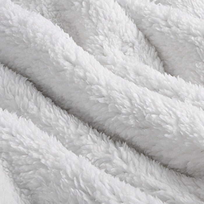 Solid Color Sherpa Throw Blanket