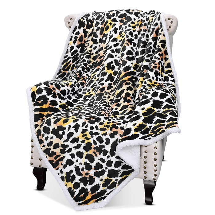 Animal World Sherpa Throw Blanket