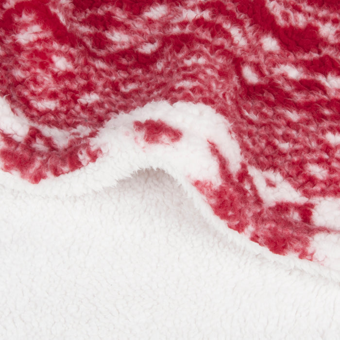 Snowflake Sherpa Throw Blanket