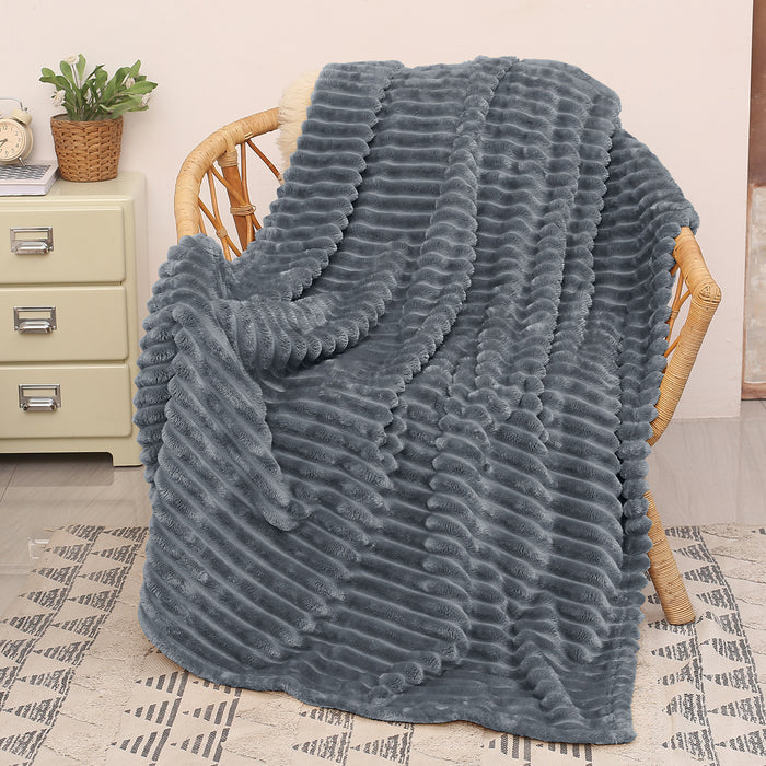 Soft Plush Velvet Lightweight Throw Blanket