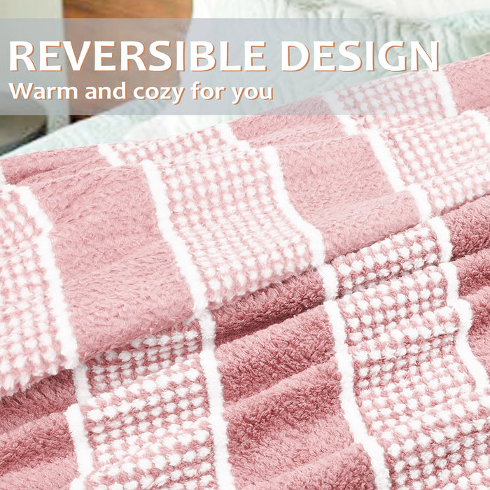 Coral Fleece Lightweight Throw Blanket