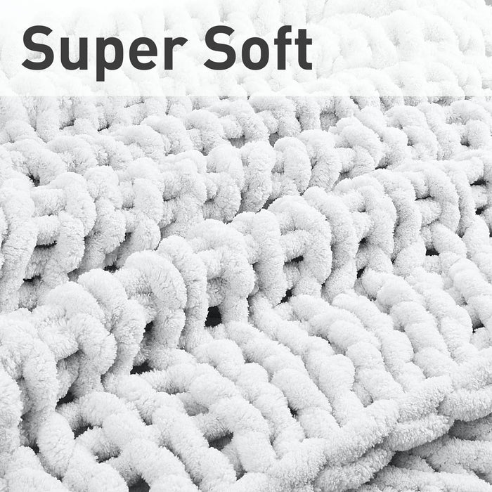 Chunky Knit Throw Blanket
