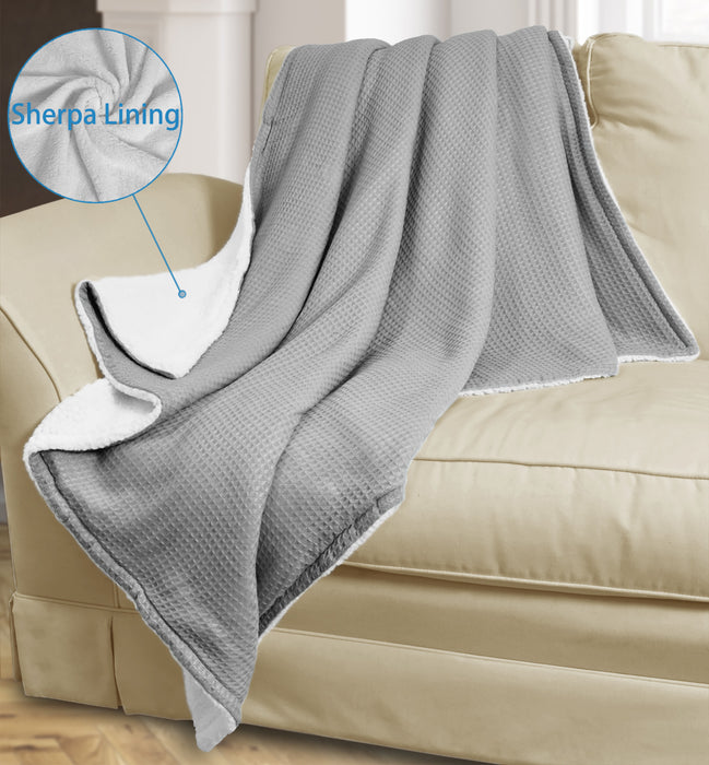 Waffle Knit Throw