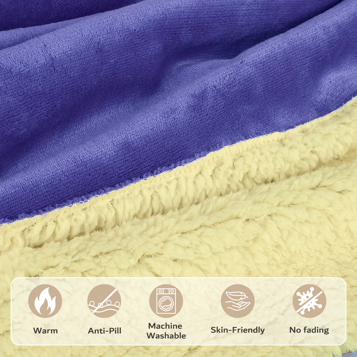 Catalonia Kids Hooded Fleece Poncho Blanket No Sleeves Cozy Gift for Girls Boys