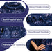 Fleece wearable blanket poncho - heather gray inside lining view