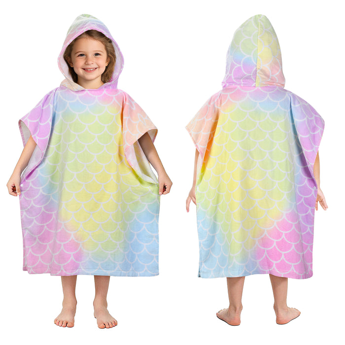 Childrens Hooded Beach Poncho Towel