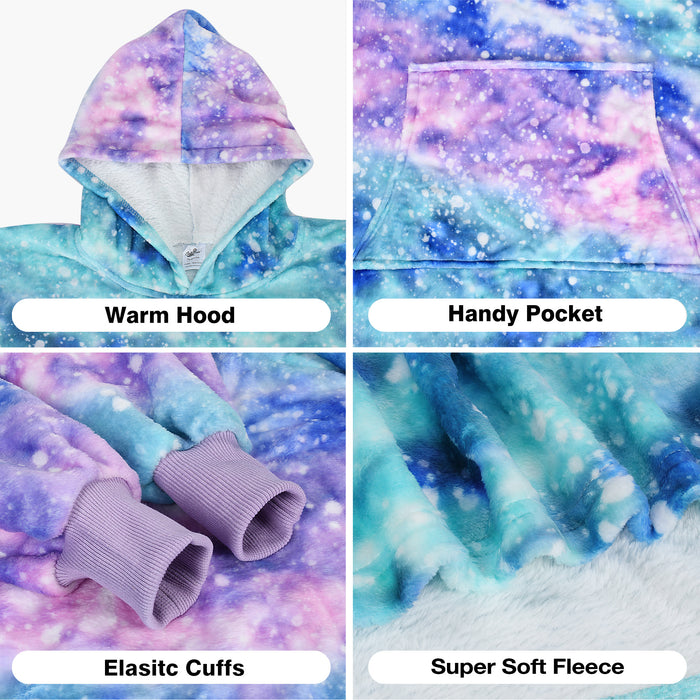 Catalonia Oversized Blanket Hoodie Sweatshirt for Kids