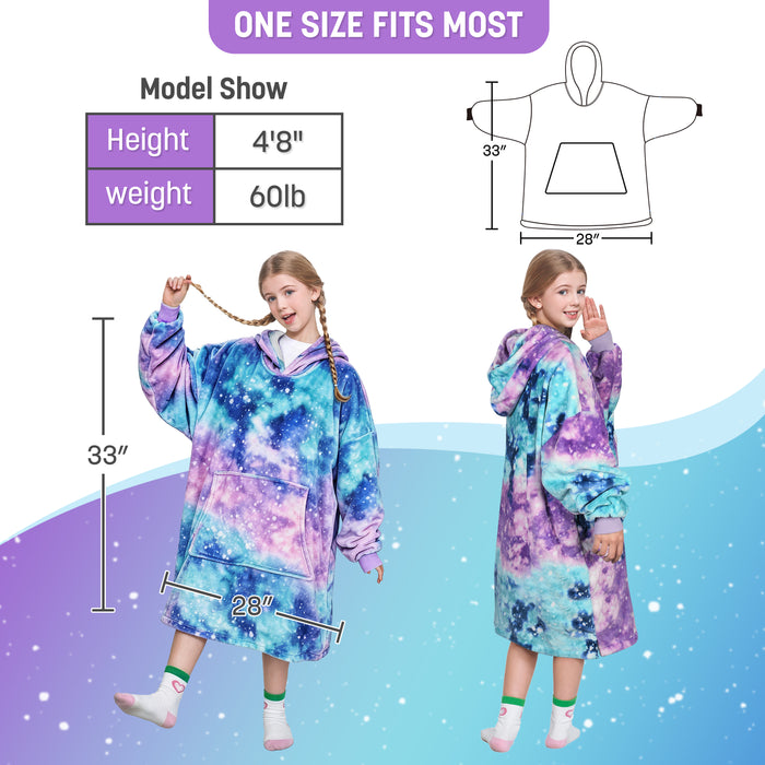 Catalonia Oversized Blanket Hoodie Sweatshirt for Kids