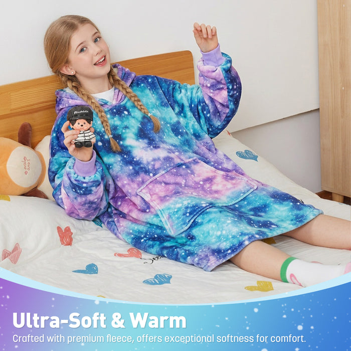 Catalonia Oversized Blanket Hoodie Sweatshirt for Kids