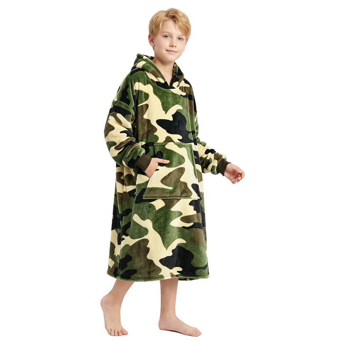 Catalonia Oversized Blanket Hoodie Sweatshirt for Kids