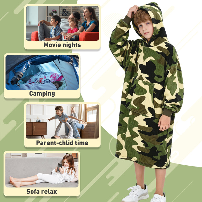 Catalonia Oversized Blanket Hoodie Sweatshirt for Kids