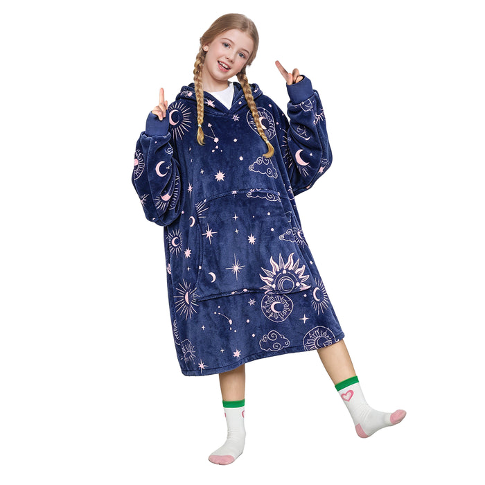Catalonia Oversized Blanket Hoodie Sweatshirt for Kids