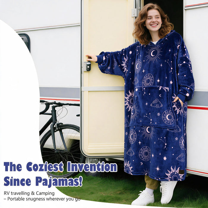 Catalonia Oversized Blanket Hoodie Sweatshirt, Wearable Fleece Pullover for Adults Men Women Teenagers Kids Wife Girlfriend, Soft Warm Comfortable Extra Long