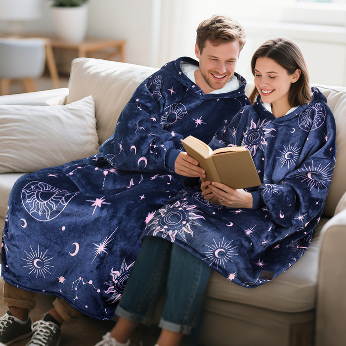 Extra Long Sherpa Oversize Hoodie Blanket