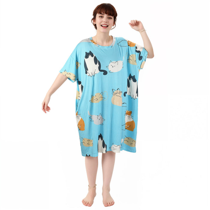 Women Cooling Oversized Sleep Tee