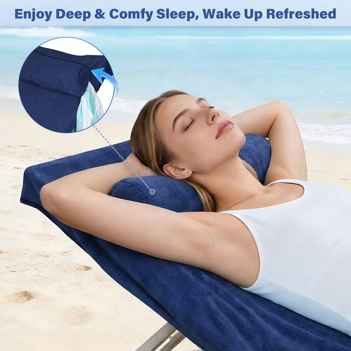 Extra Large Sandproof Beach Blanket Set, Waterproof & Portable