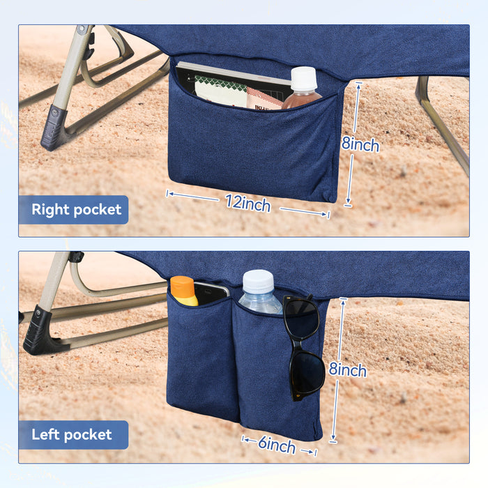 Extra Large Sandproof Beach Blanket Set, Waterproof & Portable