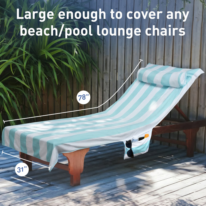 Beach Lounge Chair Towel Cover