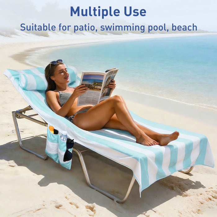 Beach Lounge Chair Towel Cover