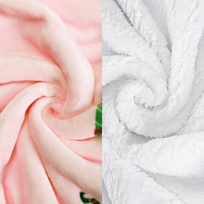 Christmas Spirit Sherpa Throw Blanket