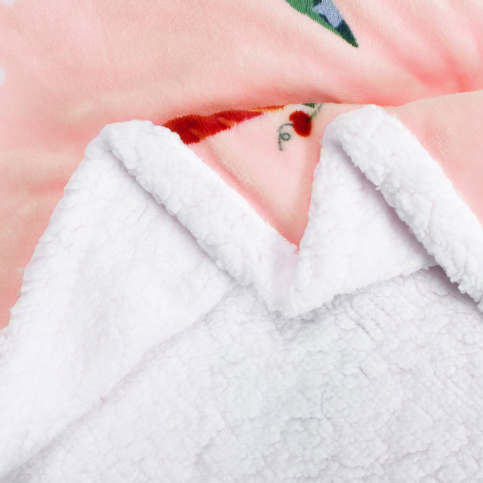 Christmas Spirit Sherpa Throw Blanket
