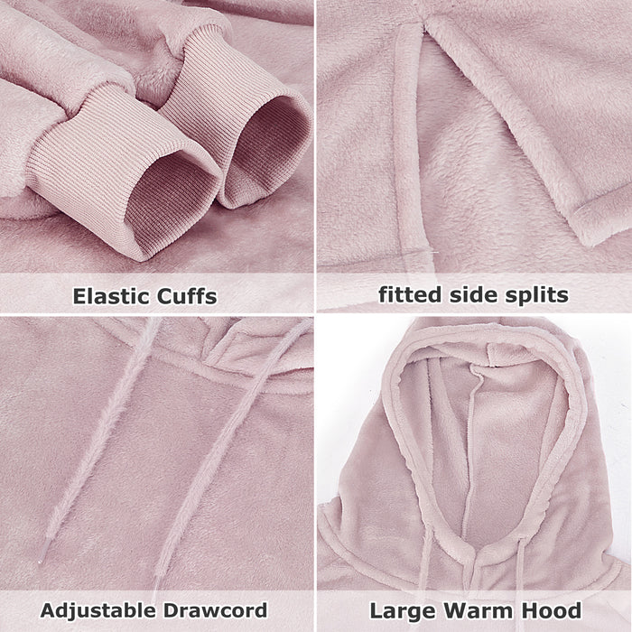 Outdoor Fleece Slim Fit Hoodie Dress