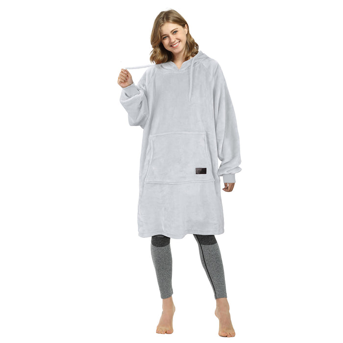 Outdoor Fleece Slim Fit Hoodie Dress