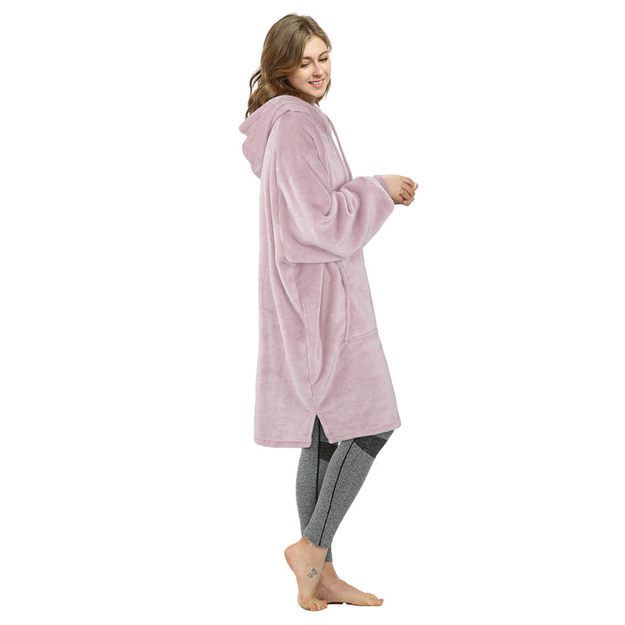 Outdoor Fleece Slim Fit Hoodie Dress