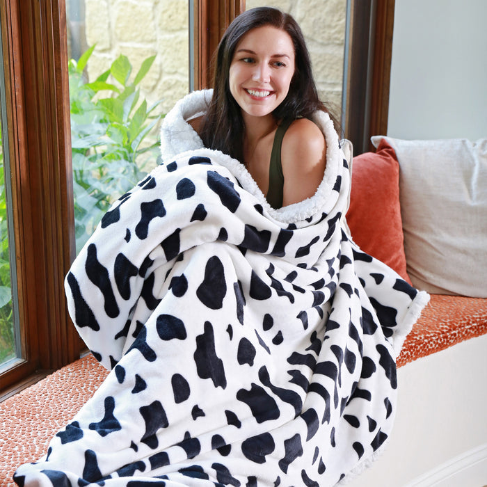 Animal World Sherpa Throw Blanket