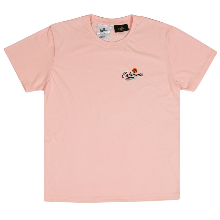 Catalonia Embroidered Logo Cotton Crewneck Tee