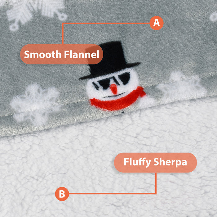 Christmas Spirit Sherpa Oversize Hoodie Blanket