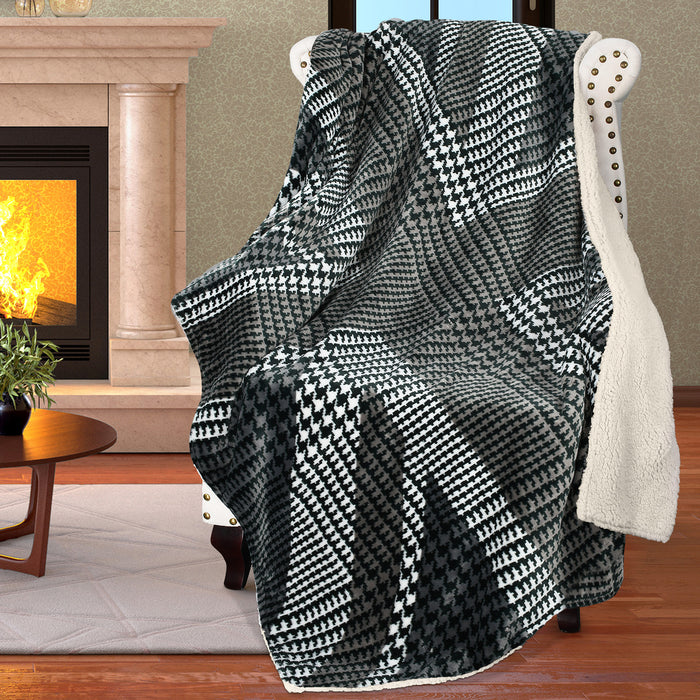 Flag Sherpa Throw Blanket
