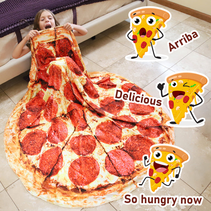 Fun Flannel Food Throw Blanket