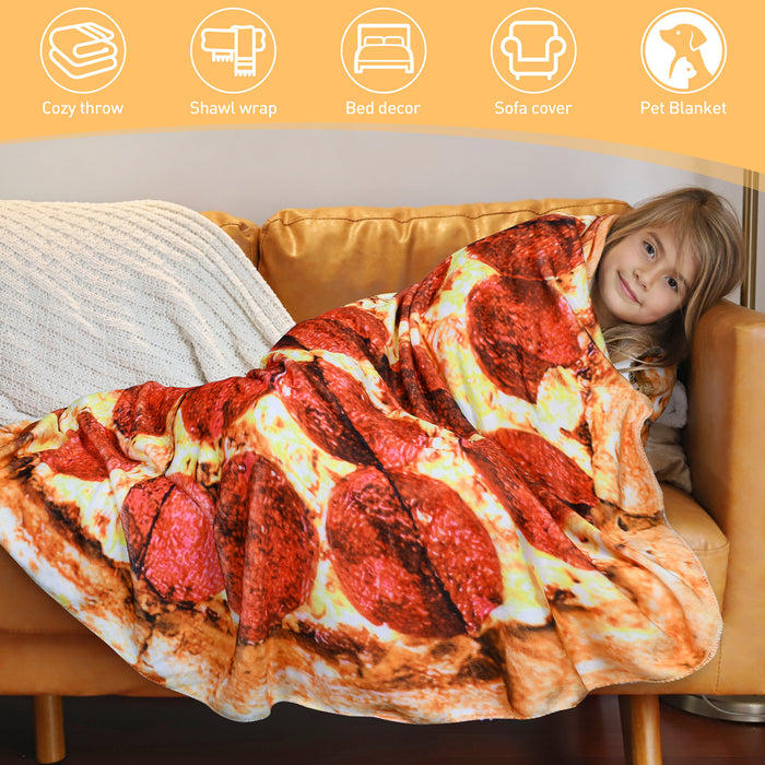 Fun Flannel Food Throw Blanket