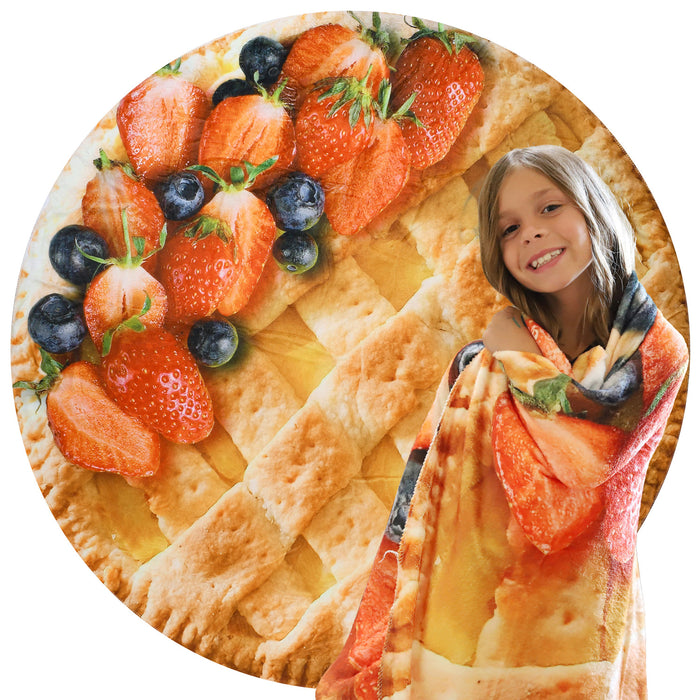 Fun Flannel Food Throw Blanket