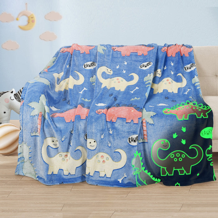 Glow in The Dark Fleece Throw Blankets