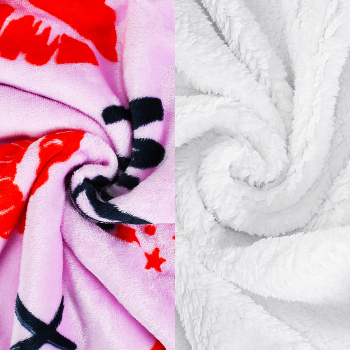 Love's Embrace Sherpa Throw Blanket