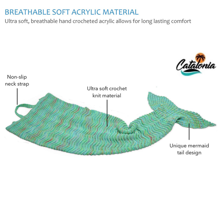 Adults All Season Knit Mermaid Blanket