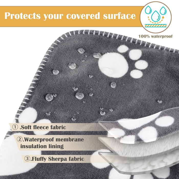 Kritter Planet Sherpa Fleece Waterproof Dog Blankets