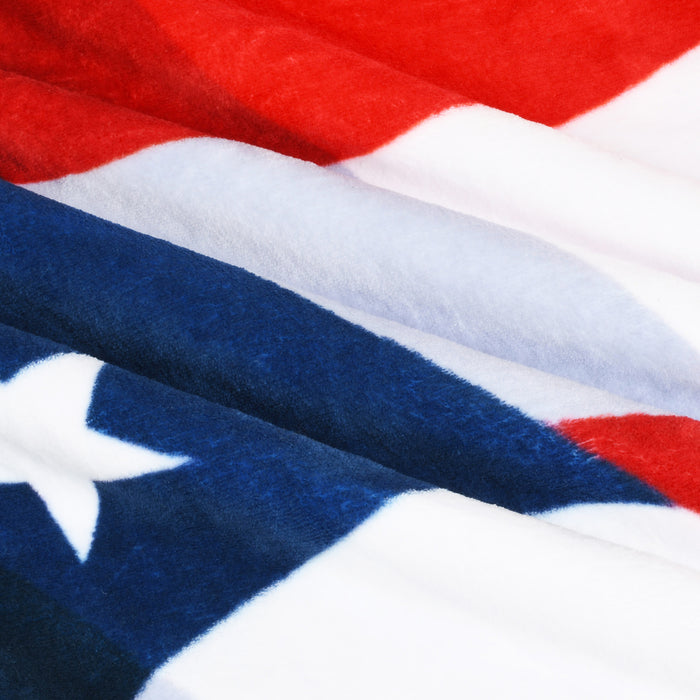 Flag Sherpa Throw Blanket