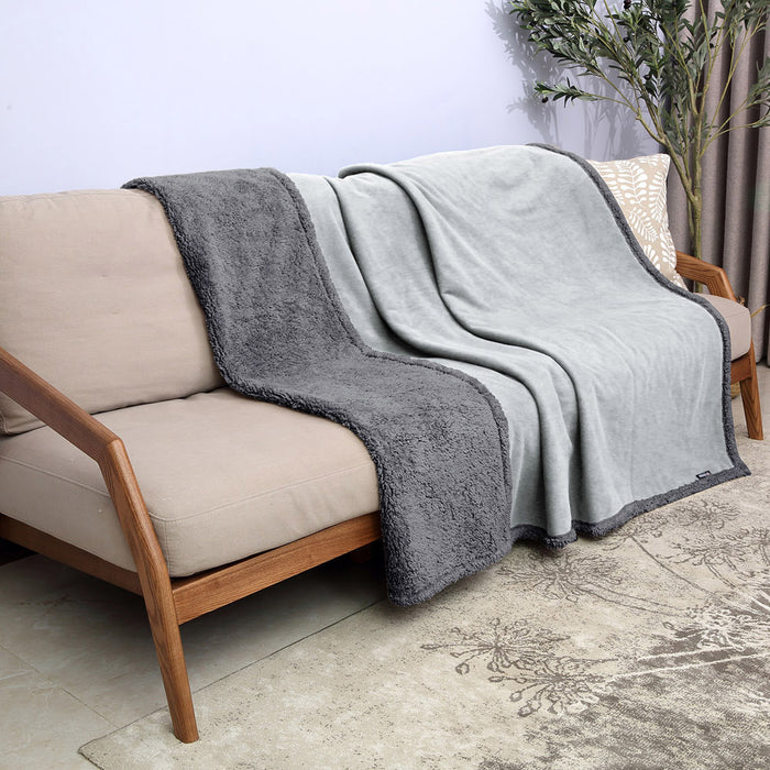 Sherpa Polar Fleece Waterproof Blanket