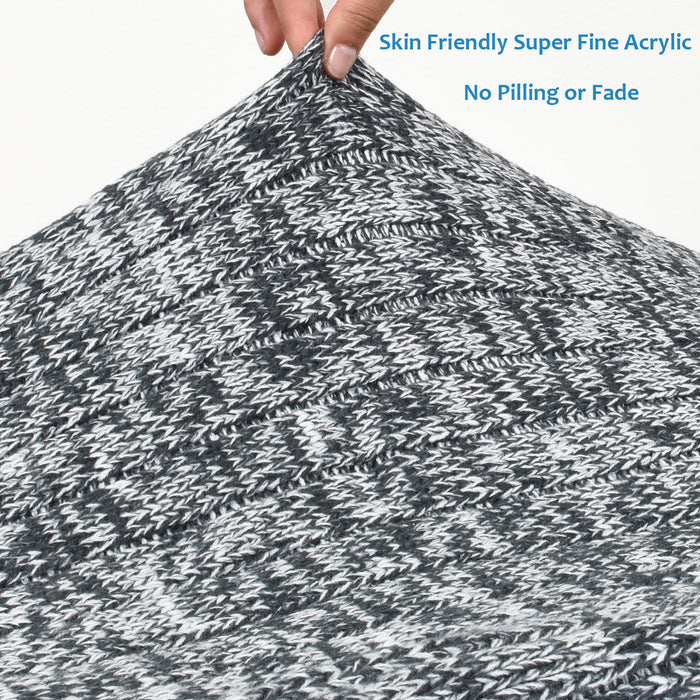 Sweater Knitting Sherpa Blanket