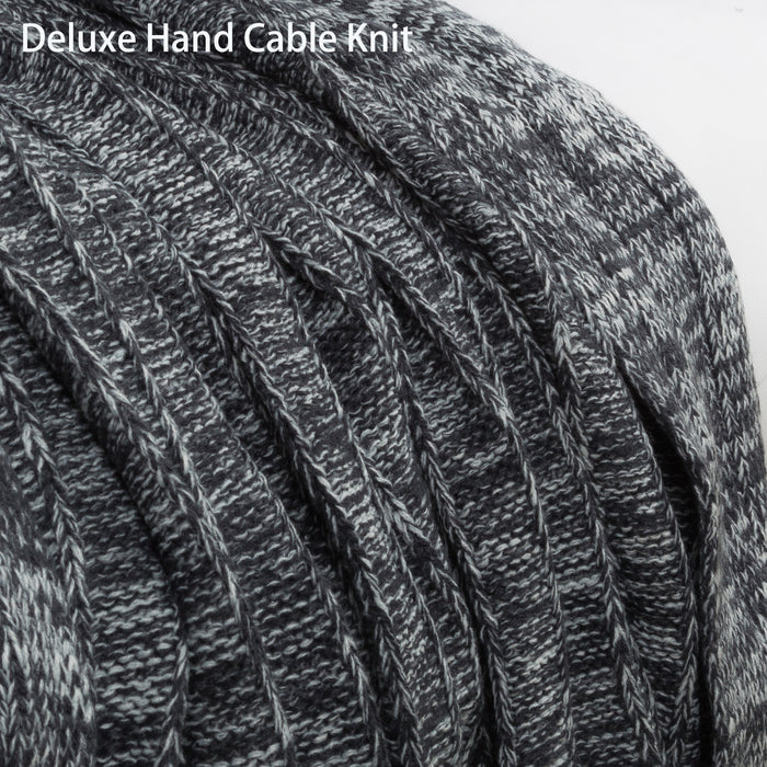 Sweater Knitting Sherpa Blanket