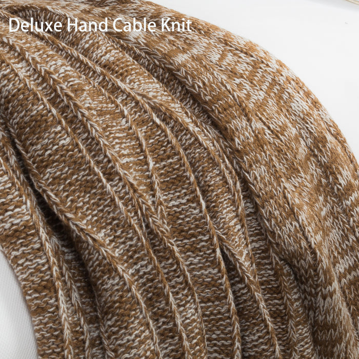 Sweater Knitting Sherpa Blanket